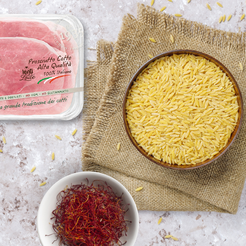 risotto con prosciutto cotto