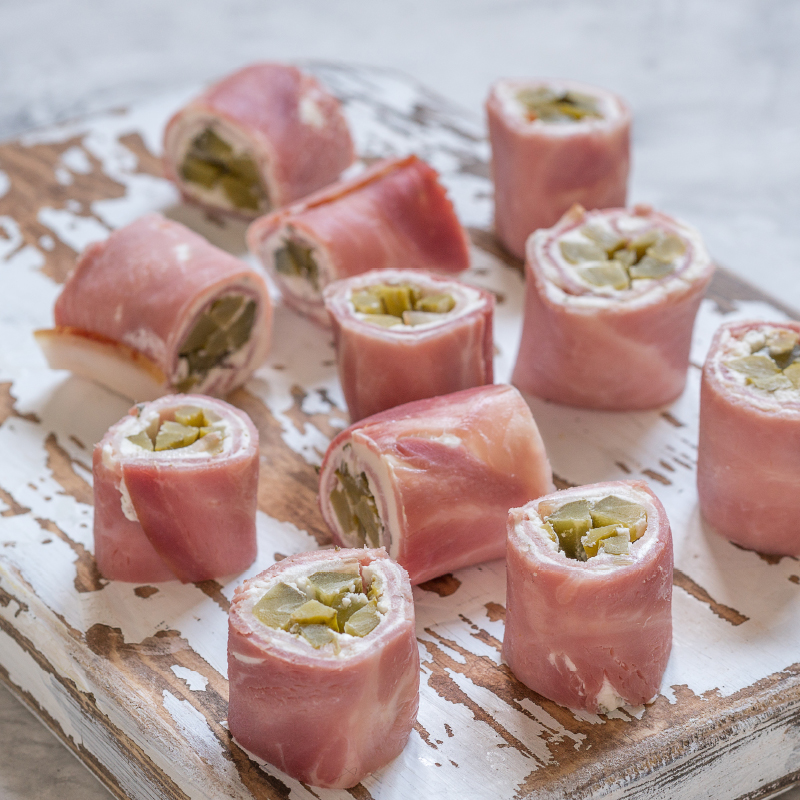 rotolini di prosciutto cotto