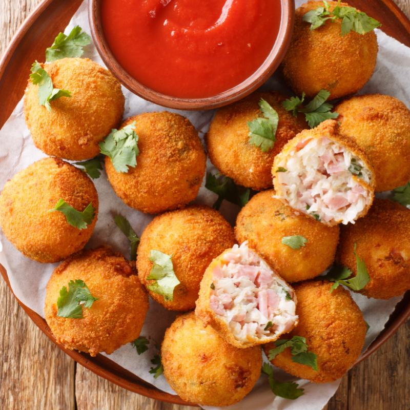 Polpette con prosciutto cotto