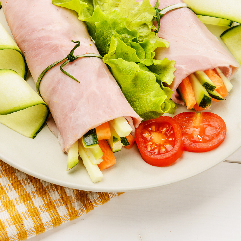 involtini di prosciutto cotto ripieni