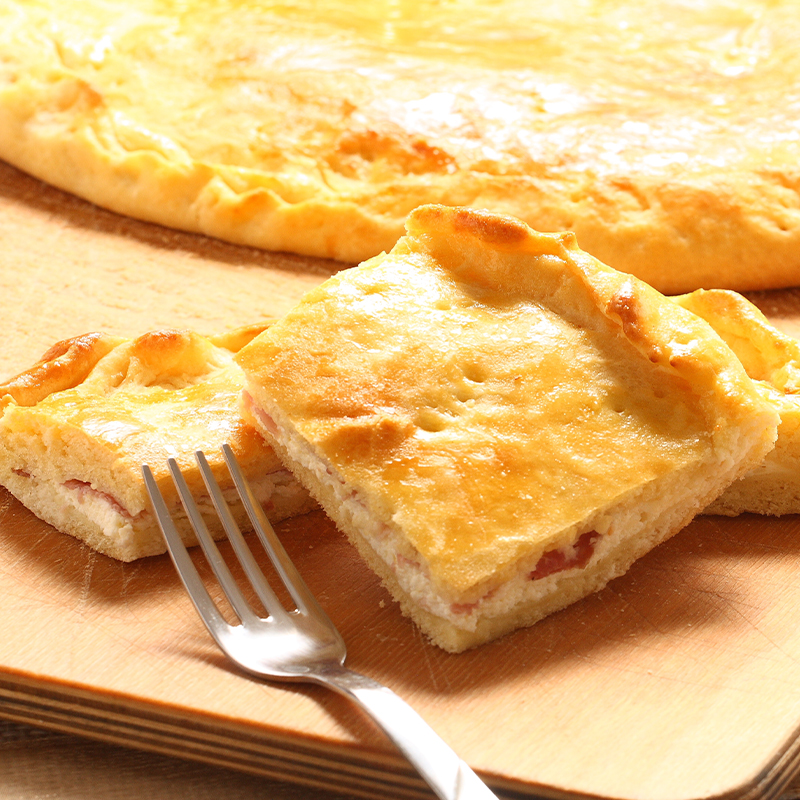 Mattonella palermitana con prosciutto cotto e mozzarella