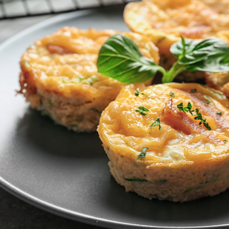 frittata con prosciutto cotto al forno
