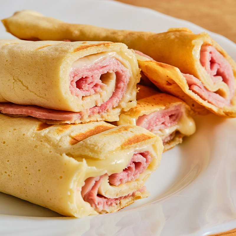 crespelle formaggio e prosciutto