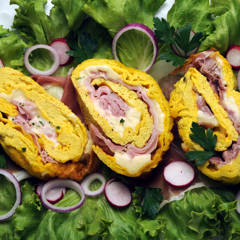 omelette prosciutto e formaggio