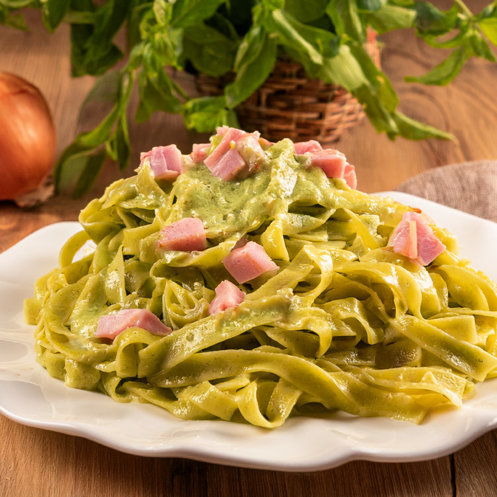 piselli e prosciutto cotto