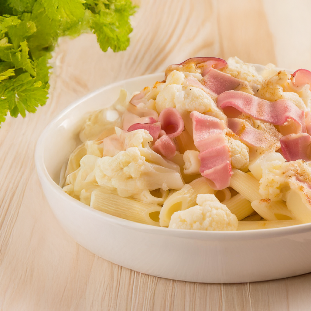 cavolfiore e prosciutto cotto