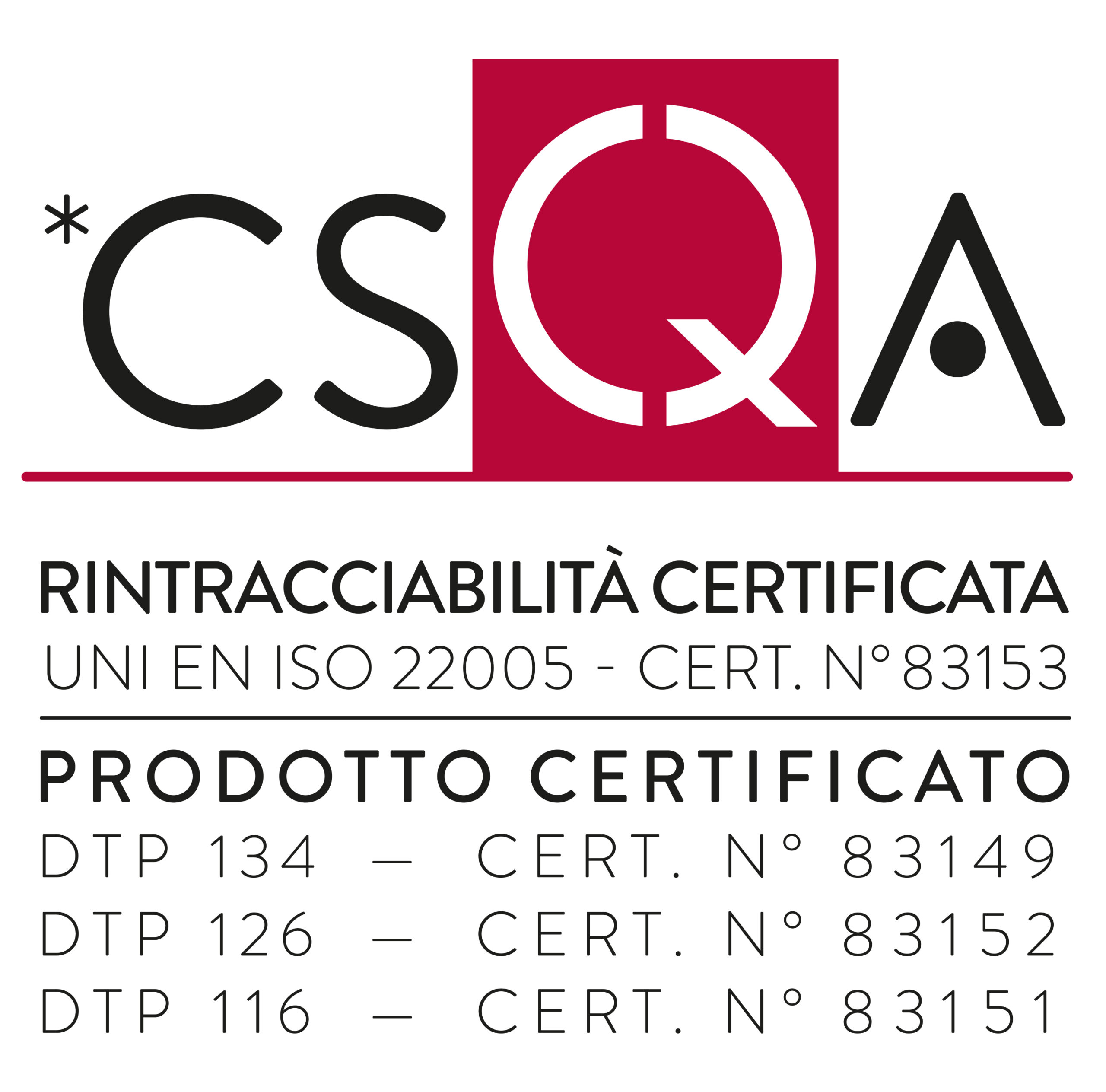 Lenti - Certificazione CSQA - Filiera